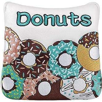 Donuts Leather Mallet Magnetic Putter Headcover